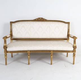 LOUIS XVI FRENCH STYLE SETTEE (1 of 18)