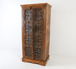 HAMMERED IRON DOOR CABINET