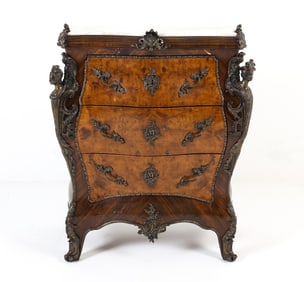 LOUIS XV STYLE ORMOLU COMMODE