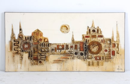ABSTRACT CITYSCAPE O/B 20TH C.