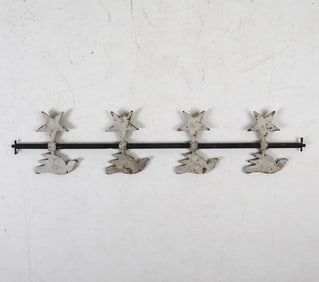 ANTIQUE CAST IRON OUTDOOR BIRDS & STARS
