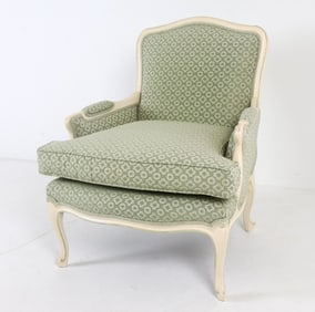 FRENCH LOUIS XV STYLE BERGERE CHAIR