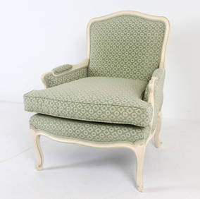FRENCH LOUIS XV STYLE BERGERE CHAIR (1 of 16)