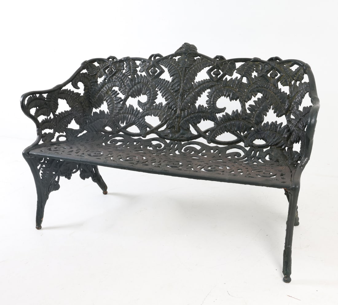 CAST IRON FERN OUTDOOR BENCH (1 of 18)