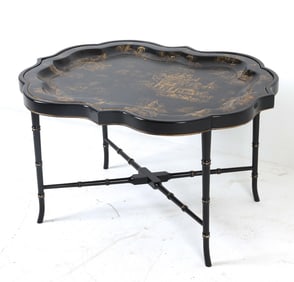 REGENCY STYLE CHINOISERIE TRAY TABLE