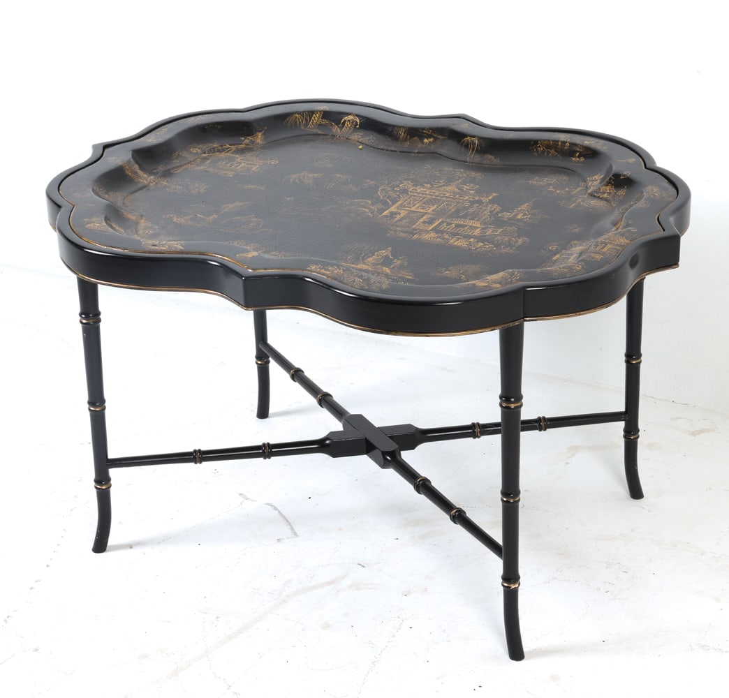 REGENCY STYLE CHINOISERIE TRAY TABLE (1 of 16)