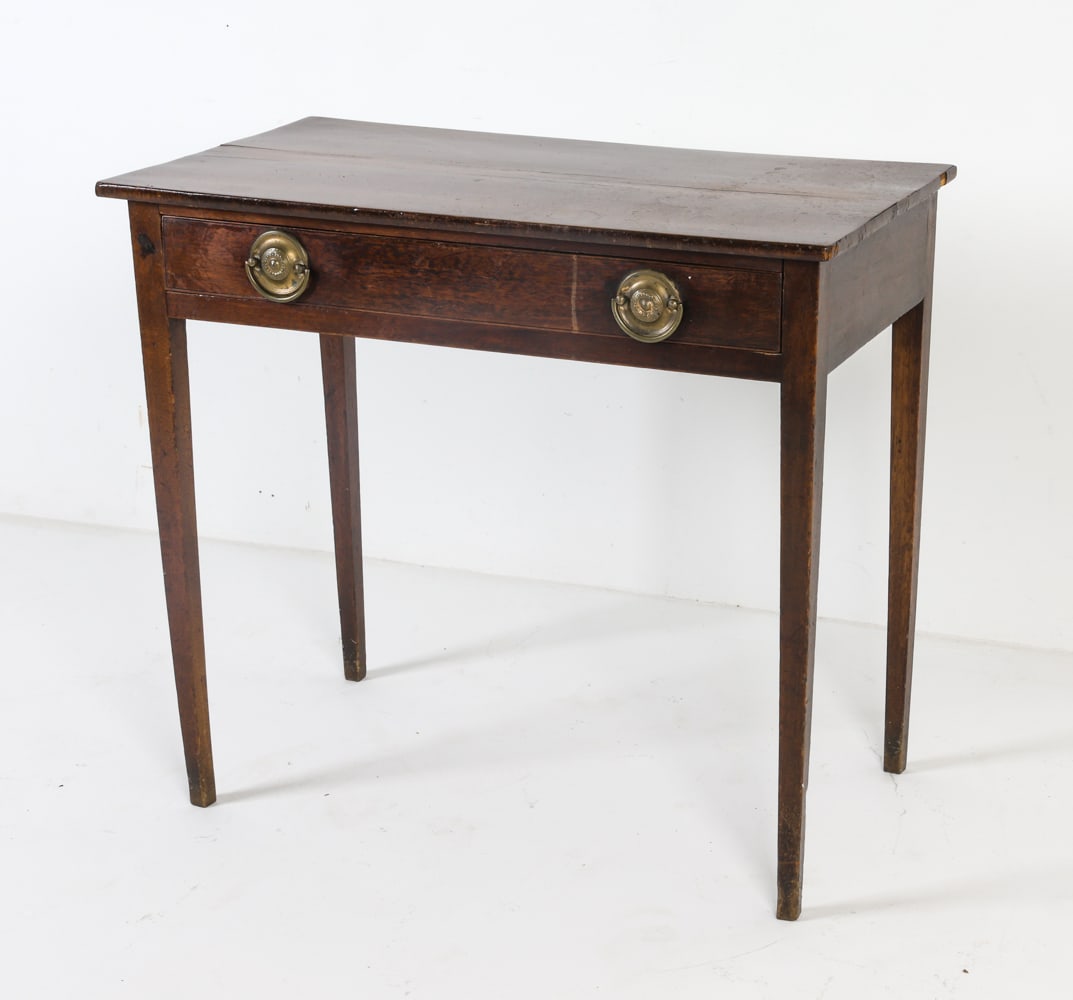 ANTIQUE GEORGIAN STYLE MAHOGANY WRITING TABLE (1 of 16)