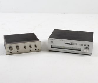 (2) YAMAHA STEREO TUNER & DYNA AMPLIFER