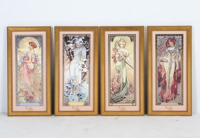 AFTER ALPHONSE MUCHA LITHOGRAPH PRINTS