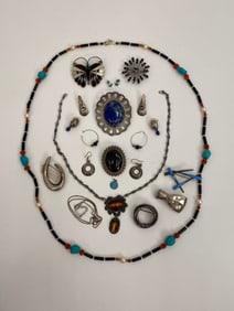GROUPING OF STERLING SILVER JEWELRY