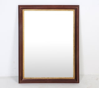 VINTAGE WALNUT GILT FRAME MIRROR