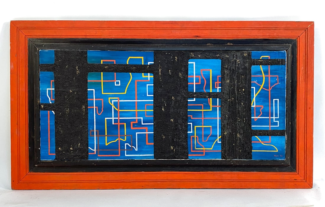 REX DENNIS PARADY (20TH C.) ABSTRACT MIXED MEDIA (1 of 8)