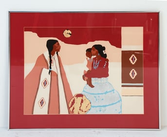 JACQUELINE ROCHESTER NATIVE AMERICAN PRINT