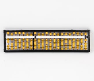 LARGE CHINESE LACQUERED WOOD ABACUS