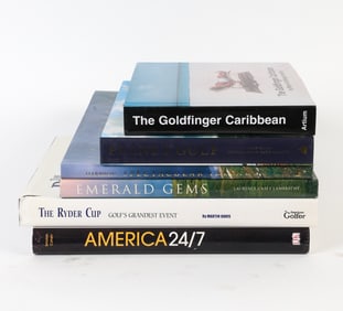 CONTEMPORARY TRAVEL COFFEE TABLE BOOK GROUPING