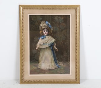 MARY ROSE PALAU (20TH C.) PASTEL PORTRAIT