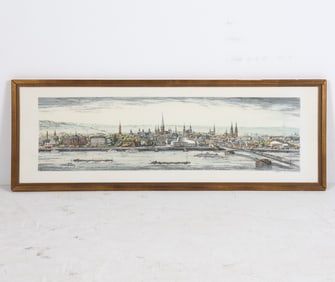C. MENZEL CITYSCAPE PRINT