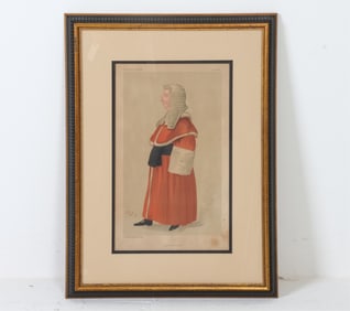 1887 VANITY FAIR JUDGE FREDERICH NORTH PRINT