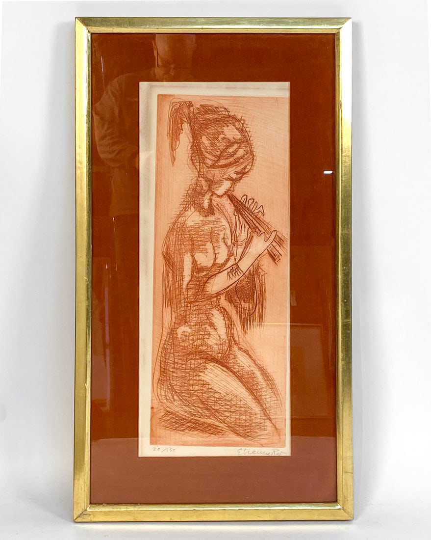 ETIENNE RET (1900-1996) WOODCUT ETCHING (1 of 10)