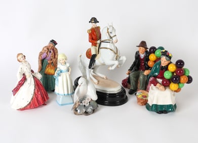 ENGLISH & DANISH PORCELAIN FIGURE GROUP