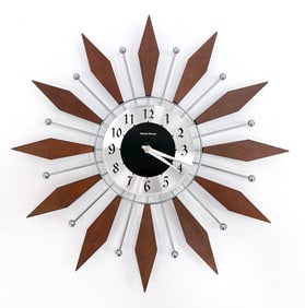 GEORGE NELSON SUNBURST WALL CLOCK