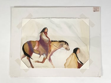 CAROL GRIGG (B. 1942) WATERCOLOR ON PAPER