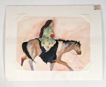 CAROL GRIGG (B. 1942) WATERCOLOR ON PAPER