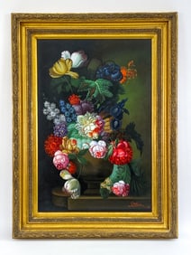TERENCE ALEXANDER (UK, 20TH C.) STILL LIFE O/C