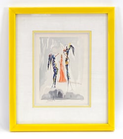 SALVADOR DALI DEVINE COMEDY ARTIST'S PROOF PRINT