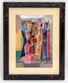 HOWARD MANDEL (1917-1999) ACRYLIC ON MASONITE