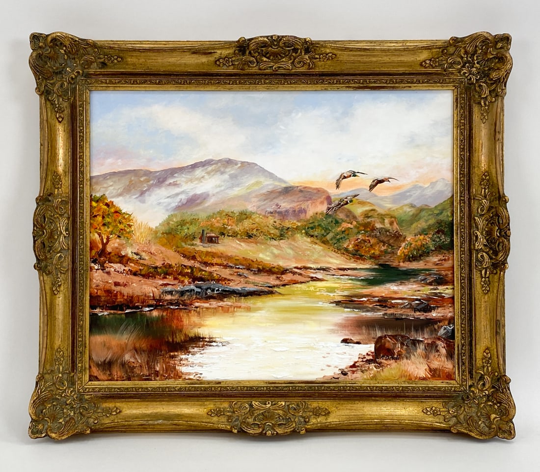 K. DAVOLI LANDSCAPE PAINTING O/C (1 of 5)