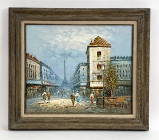 CAROLINE C. BURNETT (1877-1950) PARIS O/C PAINTING