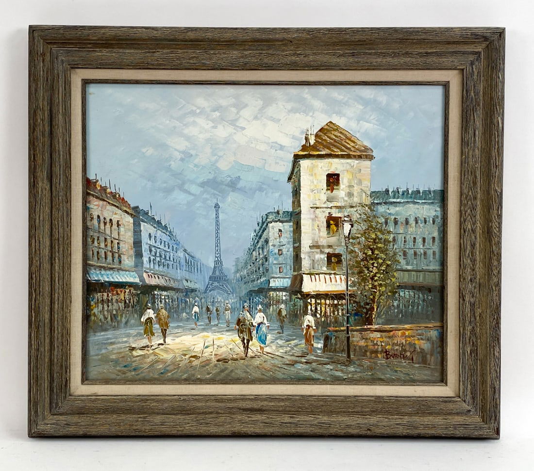 CAROLINE C. BURNETT (1877-1950) PARIS O/C PAINTING (1 of 7)