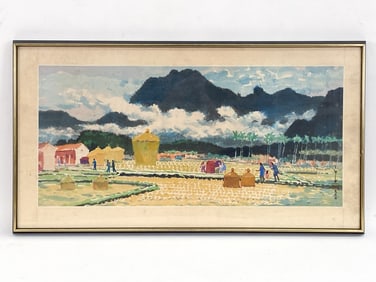 JAPANESE PRINT - FARMING LIFE