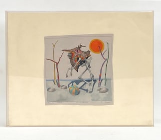 ROBERT ORSINI SURREALIST WATERCOLOR PAINTING