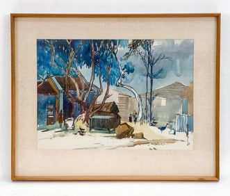 20TH CENTURY WATERCOLOR LANDSCAPE