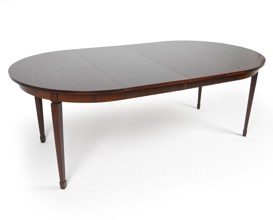 DANISH EXTENDING MAHOGANY DINING TABLE C. 1960S (1 of 17)