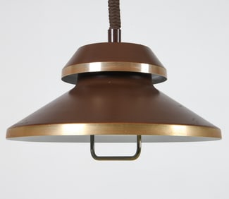 DANISH SAUCER PENDANT LIGHT C. 1970S