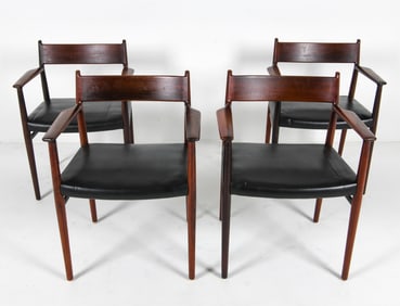 (4) ARNE VODDER MODEL 404 ROSEWOOD DINING CHAIRS