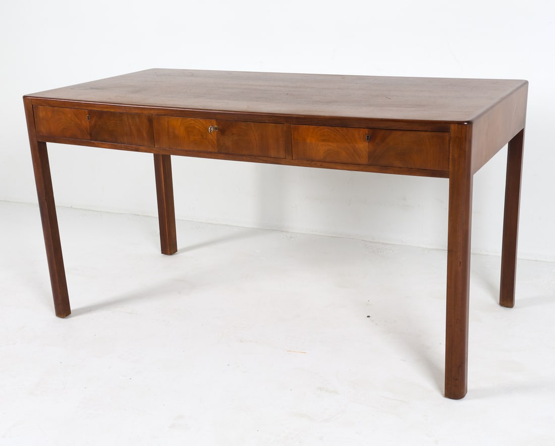 MID-CENTURY DANISH TEAK WRITING DESK C. 1970S (1 of 19)