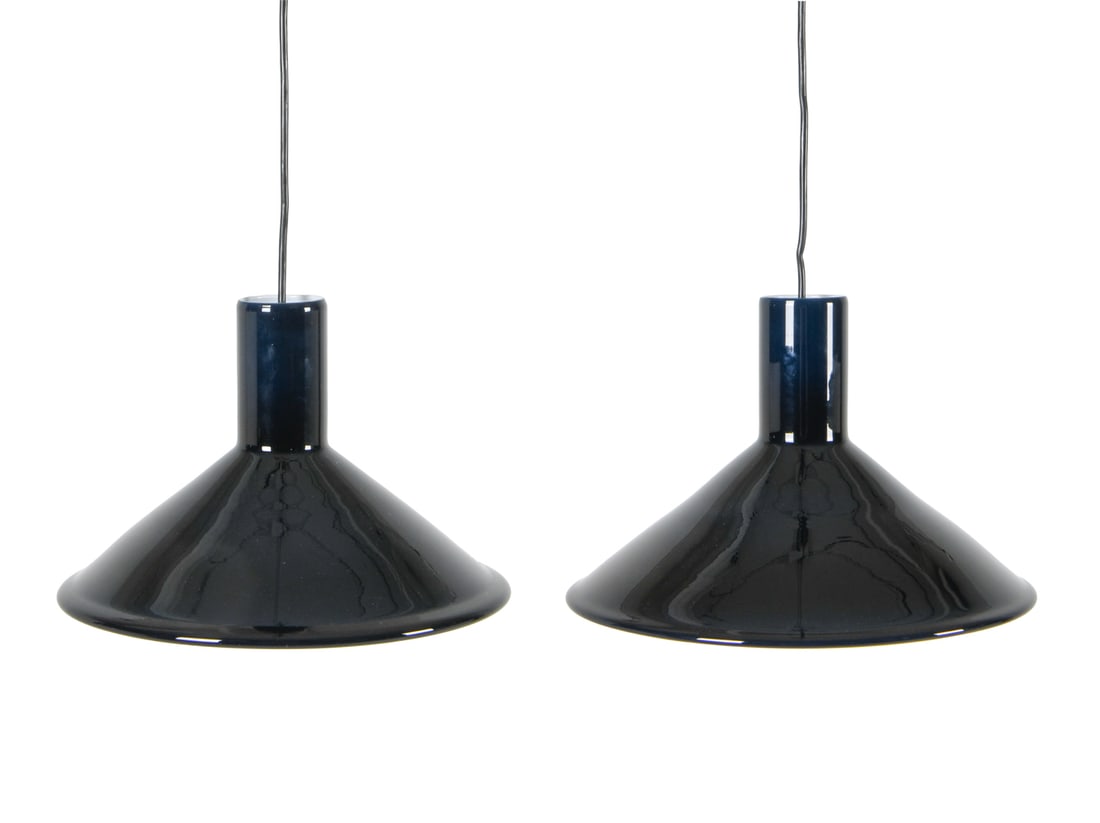 PAIR OF HOLMEGAARD P&T PENDANT LIGHTS C. 1970S (1 of 19)