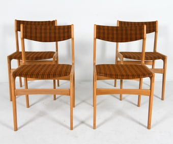 (4) ERIK BUCH DANISH OAK DINING CHAIRS