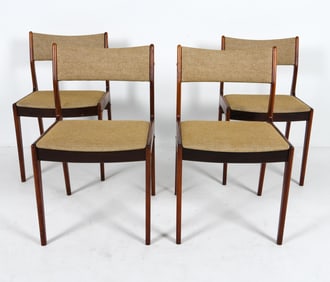 (4) ULDUM MODEL 7171 ROSEWOOD DINING CHAIRS