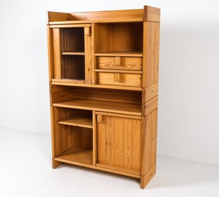SWEDISH MODULAR PINE CABINET C. 1970S