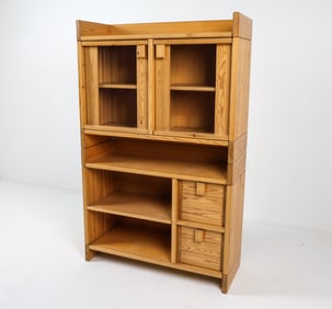 SWEDISH MODULAR PINE CABINET C. 1970S