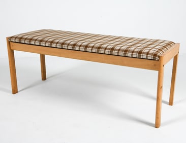 MID-CENTURY DANISH BEECH BENCH C. 1970S