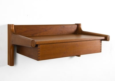 DANISH TEAK WALL SHELF C. 1960S