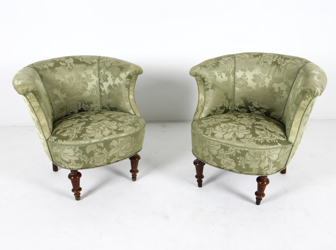 ART DECO STYLE SCANDINAVIAN TUB CHAIRS C. 1940S (1 of 13)
