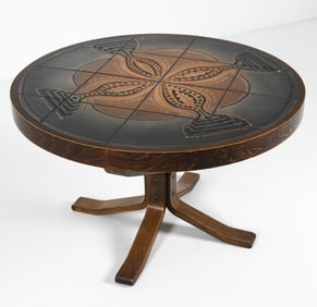 H. M. SOFABORDE DANISH CERAMIC TILE COFFEE TABLE