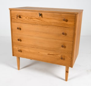 MID-CENTURY SCANDINAVIAN PINE CHEST C. 1970S